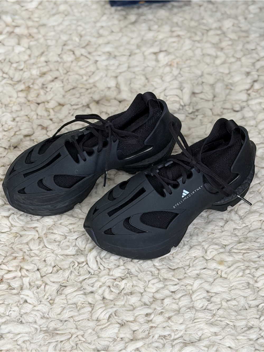 Adidas by Stella McCartney Men's Black Low-Top Athletic Sneakers